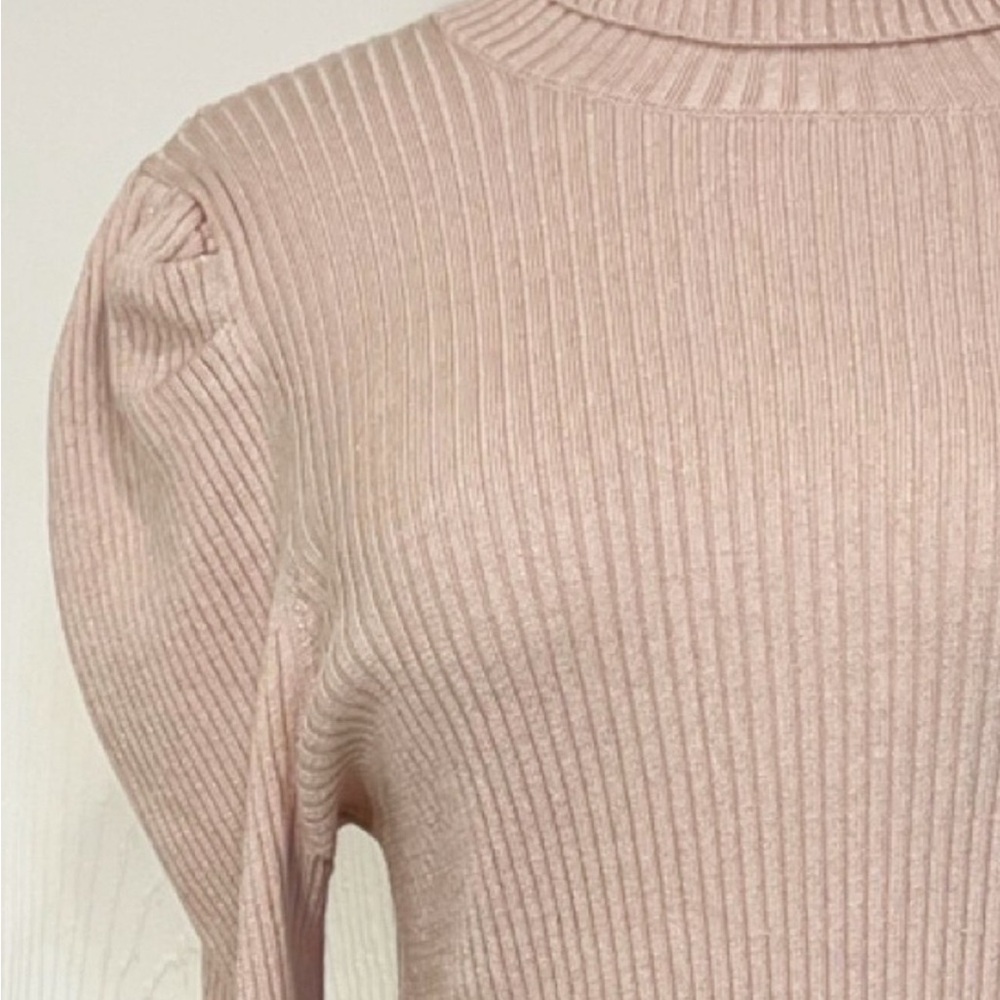🩷 525 AMERICA Elegant Ribbed Turtleneck Sweater - Picture 5 of 6
